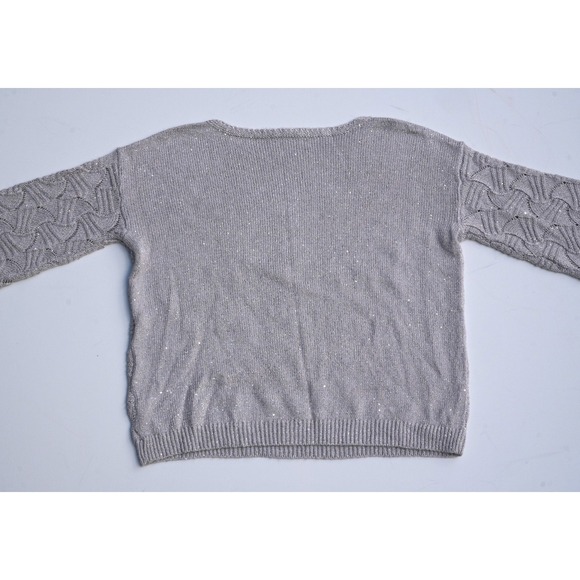Nic + Zoe All That Glitters Holiday Sweater Women's XL Metallic Knit Long Sleeve - Picture 8 of 8